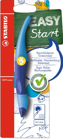 Ergonomischer Tintenroller STABILO® EASYoriginal, dunkelblau/hellblau Linkshänder