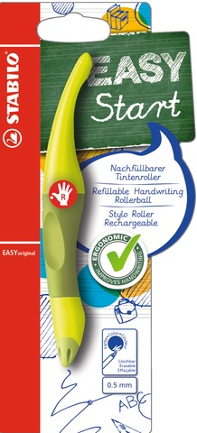 Ergonomischer Tintenroller STABILO® EASYoriginal, limone/grün Rechtshänder