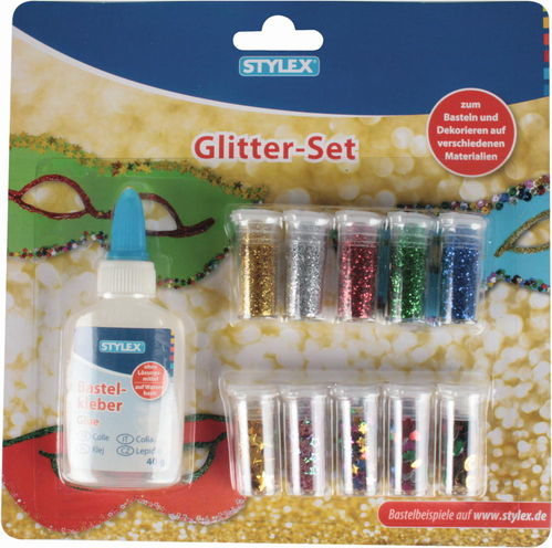Glitter-Set, 11-teilig, Stylex