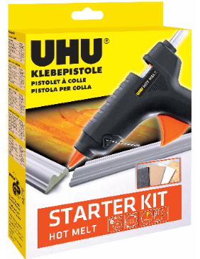 Uhu Heißklebepistole Hot Melt Starter Kit, inkl 6 Sticks