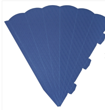 Schultüten-Rohling 6-eckig dkl-blau 3D Colorwellpappe , 69 cm