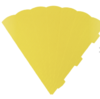 Schultüten-Rohling 6-eckig gelb, 3D Colorwellpappe , 69 cm