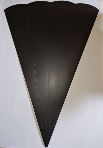 Schultüten-Rohling zum Stecken, schwarz - 68 cm