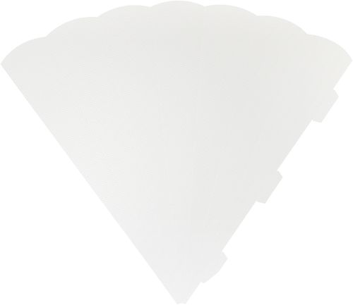 Schultüten-Rohling 6-eckig weiß, 3D Colorwellpappe, 68 cm