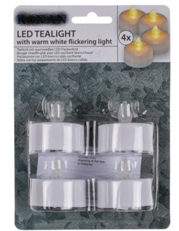 OOB LED Teelichter 4er Set, incl. Batterien