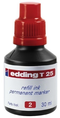 edding T25 refill ink permanent marker rot 30ml