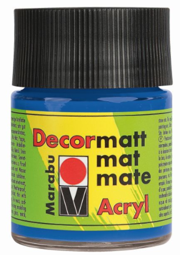 Marabu Decormatt Acryl, mittelblau, 50 ml