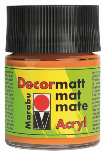 Marabu Decormatt Acryl, orange, 50 ml