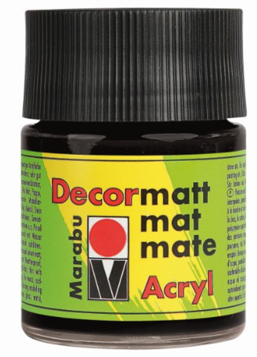 Marabu Decormatt Acryl, schwarz, 50 ml