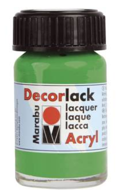 Marabu Decorlack Acryl, hellgrün, 15 ml