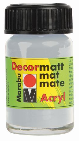 Marabu Decormatt Acryl, Metallic-silber, 15 ml