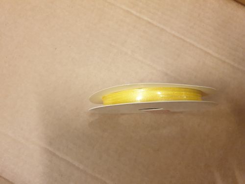 Satinband gelb, 3 mm x 10 m