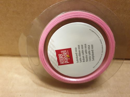 Satinband rosa, 3 mm x 10 m