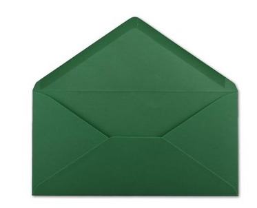 Umschlag DL, dunkelgrün, 120g
