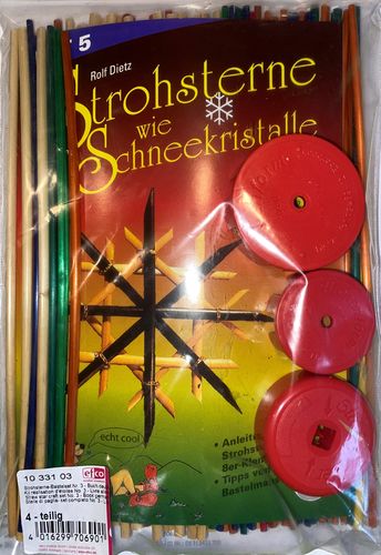 Bastelbuch - Bastelset Nr. 3/Heft 5 - Strohsterne wie Schneekristalle - 4-tlg.